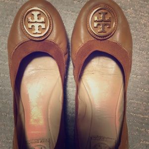 Leather Tory Burch Flats